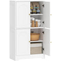 Meuble de rangement astucieux etageres reglables gris clair
