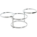 Petite table basse en acier et verre