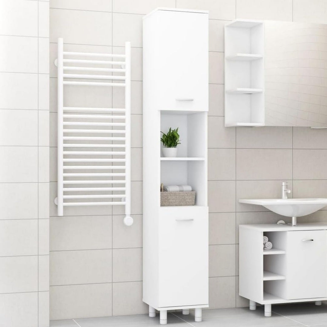 Astucieux tour de rangement gris clair 2 portes