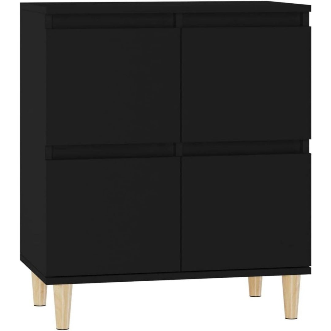 Touche classique, credence noir, bois