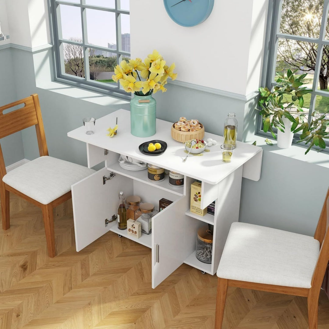 Buffet gris 100 cm, de rangement genereux