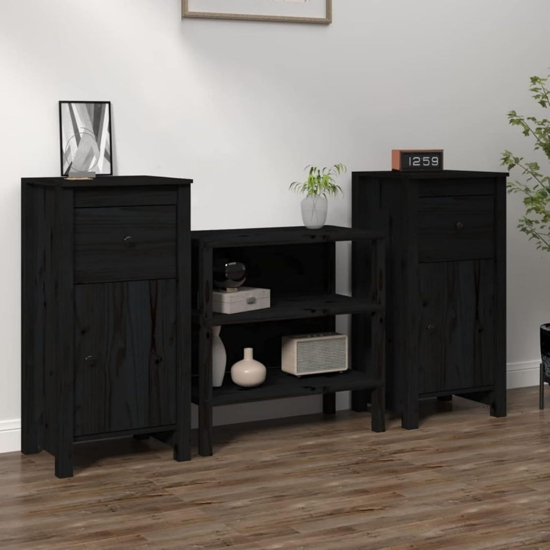 Buffet avec installation murale gris fonce 40 x 35 x 80 cm