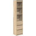 Buffet d'appoint marron en bois d'ingenierie 37.5 x 35 x 180 cm