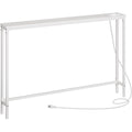 Console d'appoint gris clair en acier 120 x 15 x 79.5 cm