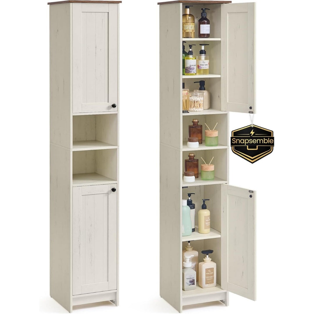 Esprit rustique colonne gris clair en bois