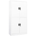 Chiffonnier gris clair 4 portes moderne