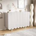 Buffet gris clair compact 120 x 37.5 x 80.8 cm