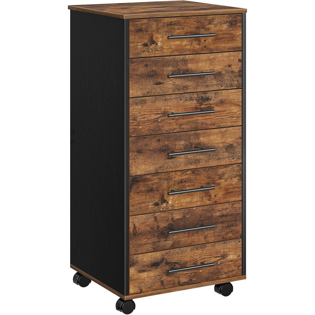 Placard marron siege pivotant, style industriel