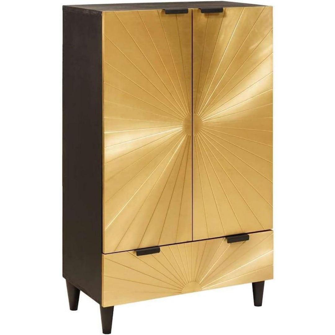 En bois de manguier massive armoire marron design moderne