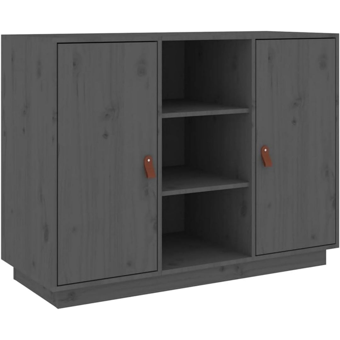 Buffet esprit rustique gris fonce