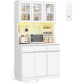 Buffet gris clair 100 cm, de rangement malin