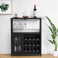 Pratique, etagere a vin gris en bois