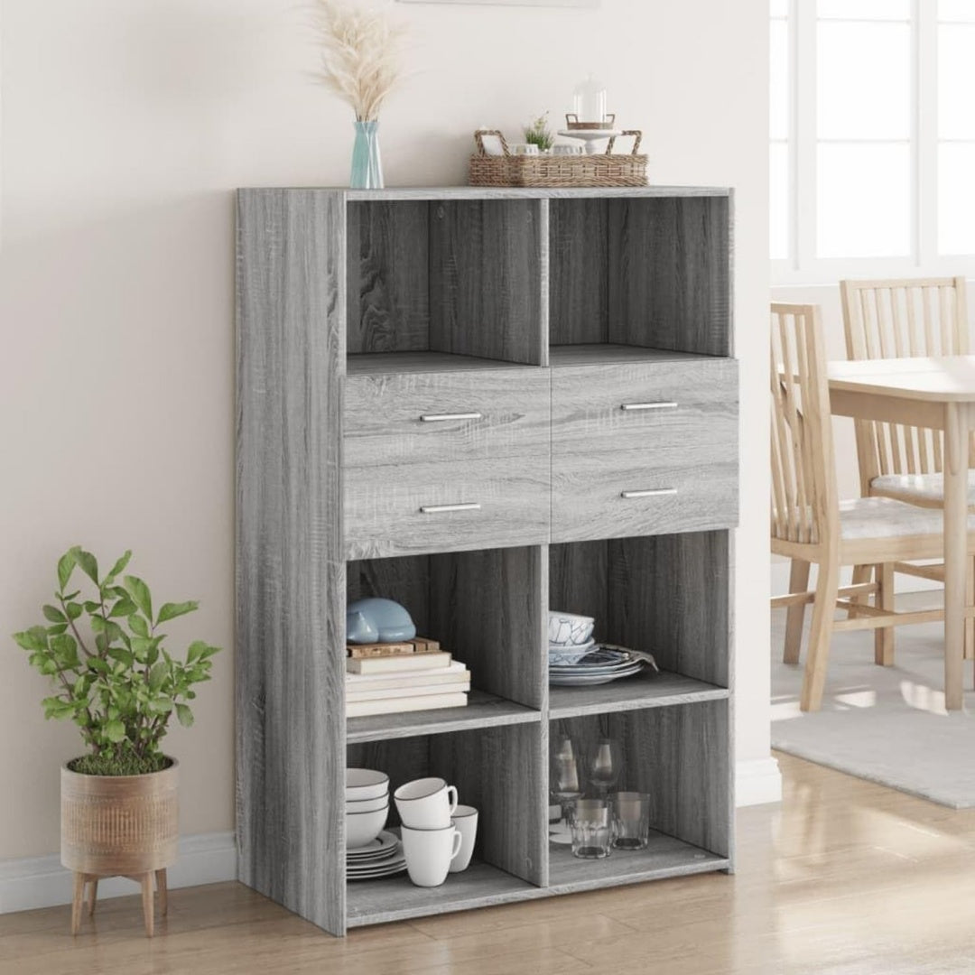 Buffet gris pour la salle a manger