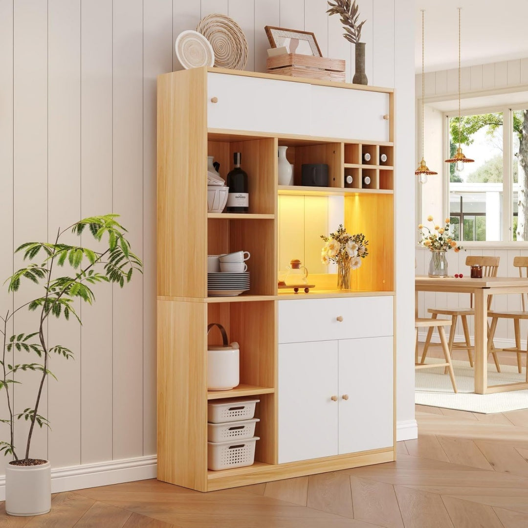 Buffet beige 115 x 35 x 180 cm