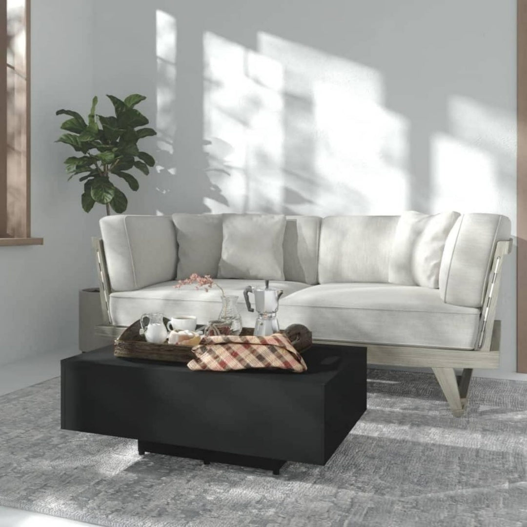 Table basse gris 85 x 55 x 31 cm