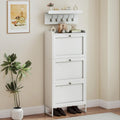 Gris clair armoire a chaussures metal 60 x 25 x 130 cm