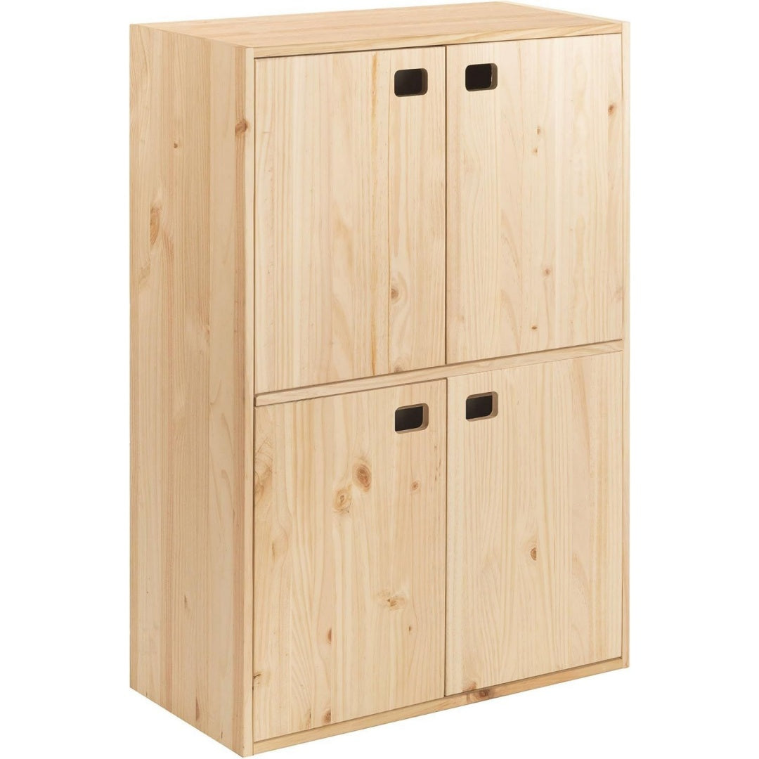 Compact set de meubles beige en bois 4 portes