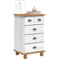 Chiffonnier gris clair parfait dressing 5 tiroirs