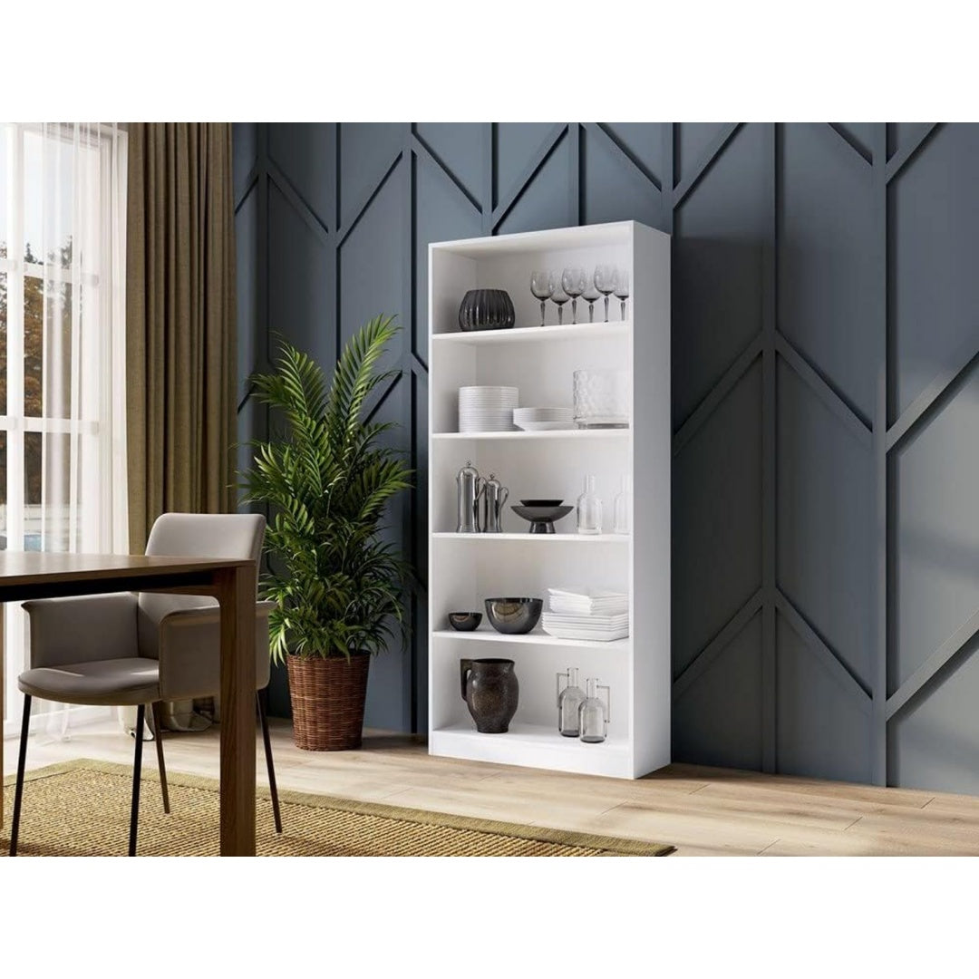 30 x 80 x 182 cm bibliotheque gris fonce structure metallique