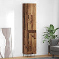 Multi usages, bahut gris clair en bois 2 portes