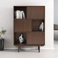 Moderne buffet haut gris clair 95 x 139 x 37 cm