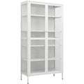 Vitrine d'exposition gris clair 90 cm, de style contemporain