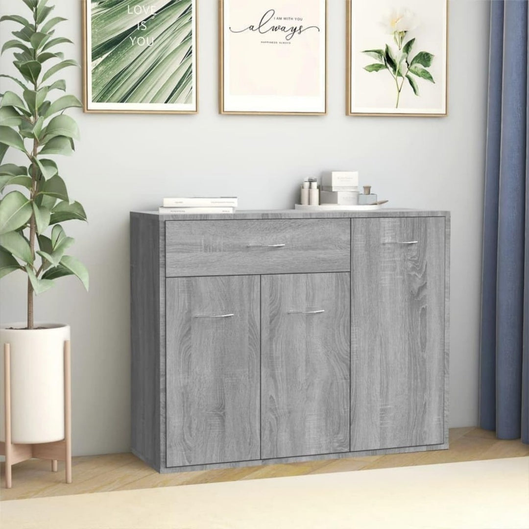 Buffet gris pour l'entree
