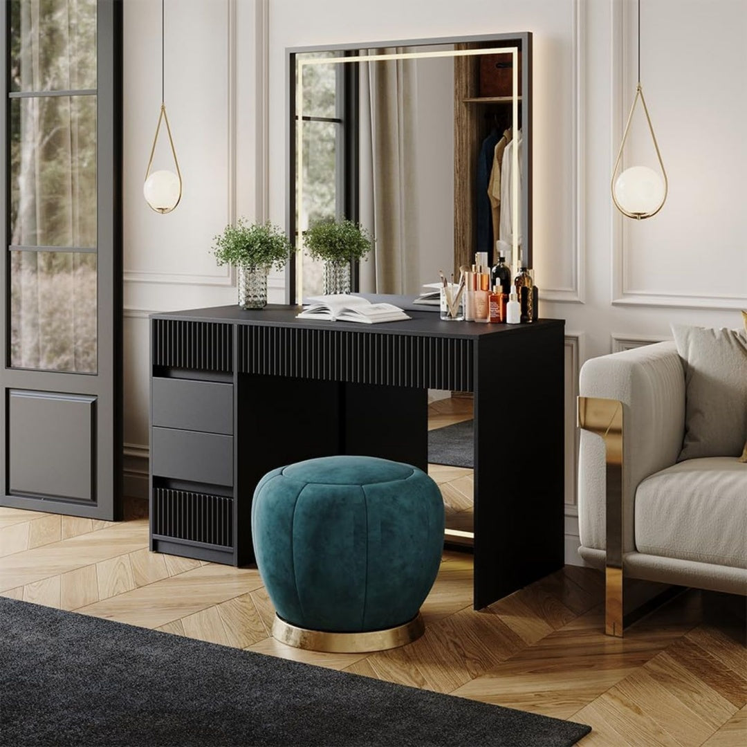 Grande coiffeuse en panneau de particules