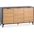 Marron buffet style scandinave avec 3 portes et 1 etagere